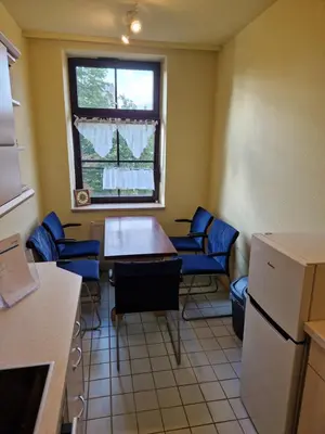 Küche/Küchenzeile in der Unterkunft Gästezimmer North Carolina in Chemnitz
