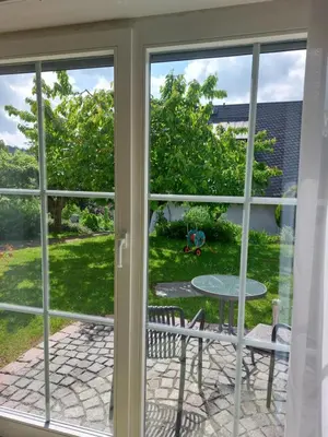 Ein Garten an der Unterkunft Einsiedel Gartenblick