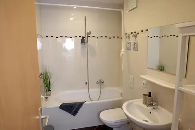 Ein Badezimmer in der Unterkunft MosenNest
