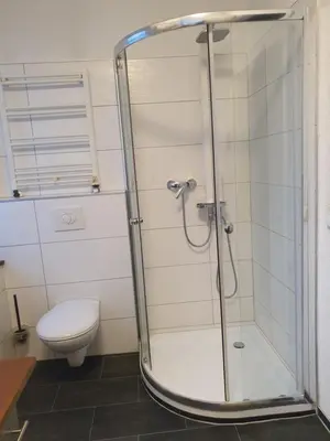 Ein Badezimmer in der Unterkunft Ferienwohnung Lessing
