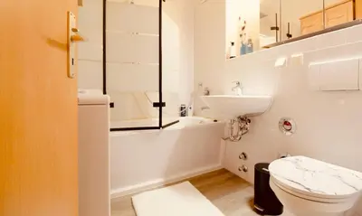 Ein Badezimmer in der Unterkunft Zentrale Wohlfühloase