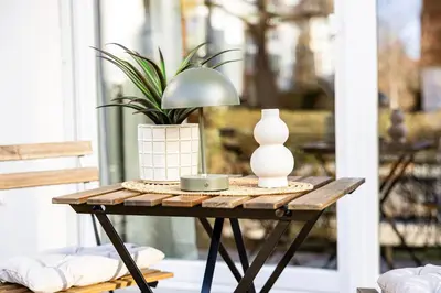 Ein Balkon oder eine Terrasse in der Unterkunft StayTime - Green Studio