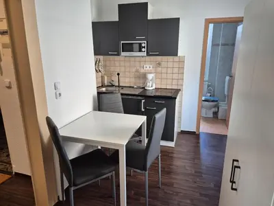 Küche/Küchenzeile in der Unterkunft Gästewohnung Müller