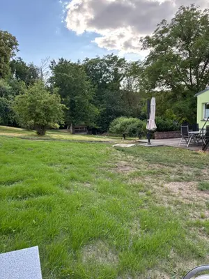 Ein Garten an der Unterkunft Ferienhaus Schwope 04654 Frohburg OT Kohren-Sahlis Friedensstraße 33