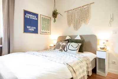 Ein Bett oder Betten in einem Zimmer der Unterkunft StayTime - Leaf Studio