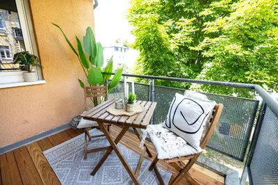 Ein Balkon oder eine Terrasse in der Unterkunft StayTime - Leaf Studio