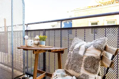 Ein Sitzbereich in der Unterkunft StayTime - Atelier Loft