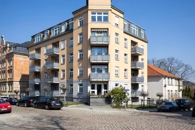 Das Gebäude in dem sich die Ferienwohnung befindet