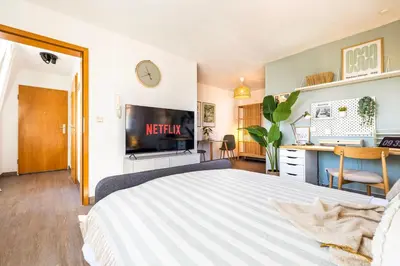 Ein Bett oder Betten in einem Zimmer der Unterkunft StayTime - Atelier Loft