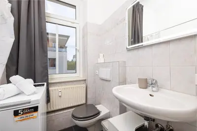 Ein Badezimmer in der Unterkunft StayTime - Greenfield Suite