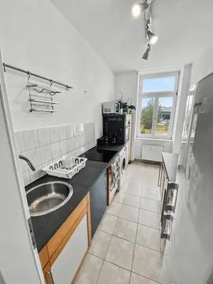 Küche/Küchenzeile in der Unterkunft StayTime - Haven Suite