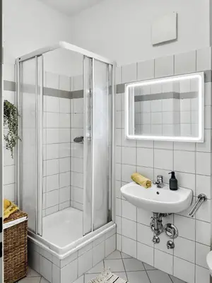 Ein Badezimmer in der Unterkunft StayTime - Mango Room