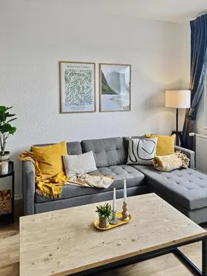 Ein Sitzbereich in der Unterkunft StayTime - Sky Nest