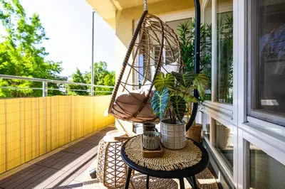 Ein Balkon oder eine Terrasse in der Unterkunft StayTime - Lemon Loft