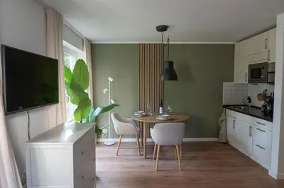 Küche/Küchenzeile in der Unterkunft Ferienwohnung in Dresden - Elbnah - ruhig - neu - gut angebunden - WiFi - TV -kostenloses Parken