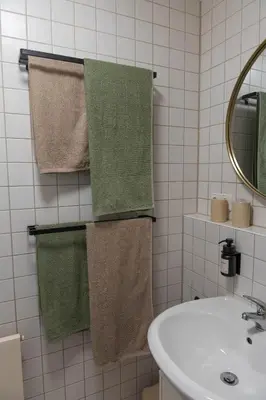 Ein Badezimmer in der Unterkunft Ferienwohnung in Dresden - Elbnah - ruhig - neu - gut angebunden - WiFi - TV -kostenloses Parken
