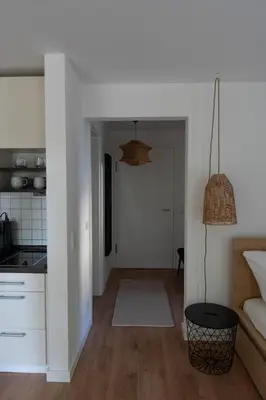 Küche/Küchenzeile in der Unterkunft Ferienwohnung in Dresden - Elbnah - ruhig - neu - gut angebunden - WiFi - TV -kostenloses Parken