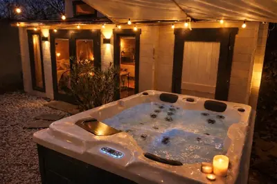 Grundriss der Unterkunft Wellness Ferienwohnung mit Sauna, Massagen, Spa, beheizbarem Whirlpool bei Leipzig