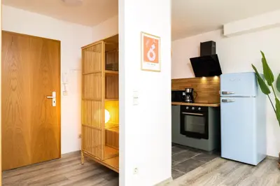 Küche/Küchenzeile in der Unterkunft StayTime - Canopy Loft