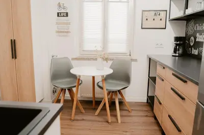 Küche/Küchenzeile in der Unterkunft JINO Dresden l familienfreundlich - Küche - modern