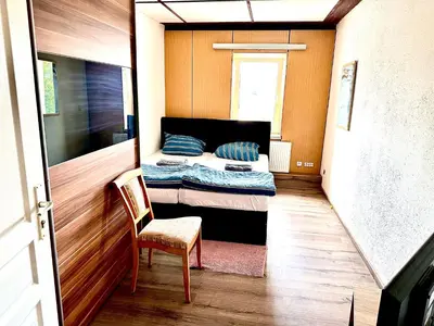 Ein Bett oder Betten in einem Zimmer der Unterkunft Pension Jasmin A