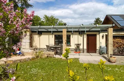 Ein Garten an der Unterkunft Ferienhaus Schöne Aussicht