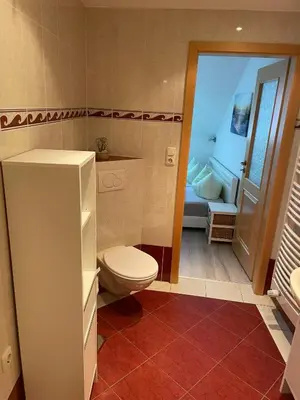 Ein Badezimmer in der Unterkunft Ferienwohnung Domblick