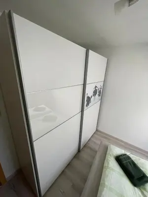 Ein Bett oder Betten in einem Zimmer der Unterkunft Ferienwohnung Domblick