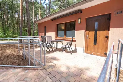 Ein Balkon oder eine Terrasse in der Unterkunft Familienpark Senftenberger See
