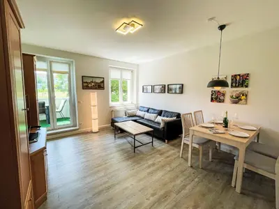 Ein Sitzbereich in der Unterkunft Apartment Stadtwohnung in Pirna by Interhome