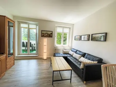Ein Sitzbereich in der Unterkunft Apartment Stadtwohnung in Pirna by Interhome