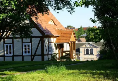 Das Gebäude in dem sich die Ferienwohnung befindet