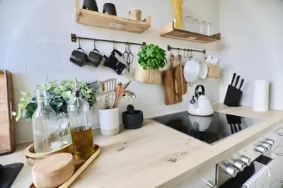 Küche/Küchenzeile in der Unterkunft Cozy Stay for 2 in Dresden