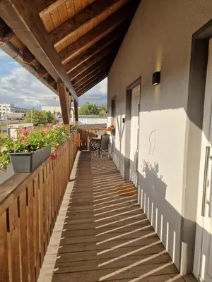 Ein Balkon oder eine Terrasse in der Unterkunft Komfortable Ferienwohnung in Hainichen
