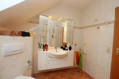 Ein Badezimmer in der Unterkunft Ferienwohnung Prasser