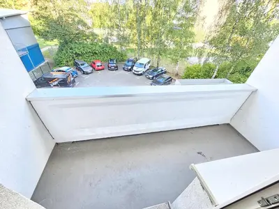 Ein Balkon oder eine Terrasse in der Unterkunft AIKey Chemnitz 233