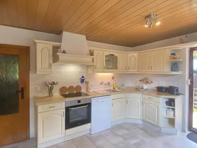 Küche/Küchenzeile in der Unterkunft Ferienhaus am Röhrensteig