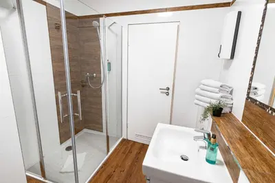 Ein Badezimmer in der Unterkunft City Apartment Riesa