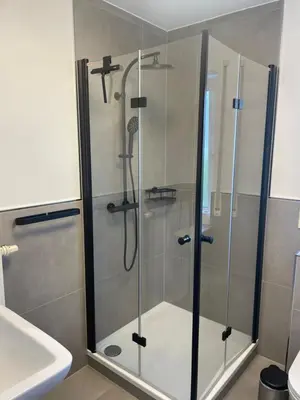 Ein Badezimmer in der Unterkunft Eastside - Apartment WHG 02
