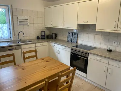 Küche/Küchenzeile in der Unterkunft Eastside - Apartment WHG 02