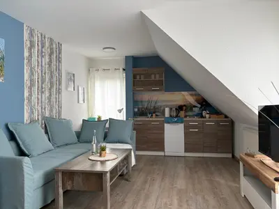 Küche/Küchenzeile in der Unterkunft Ferienwohnung mit Schlösserblick in Dresden I große Dachterrasse I Parkplatz kostenfrei