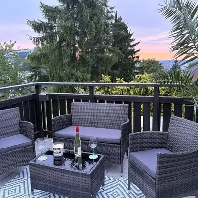 Ferienwohnung mit Schlösserblick in Dresden I große Dachterrasse I Parkplatz kostenfrei