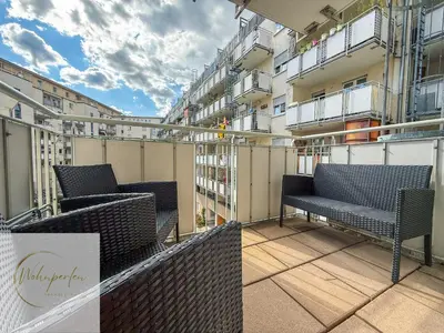 Ein Balkon oder eine Terrasse in der Unterkunft Apartment - NewTown - Balkon