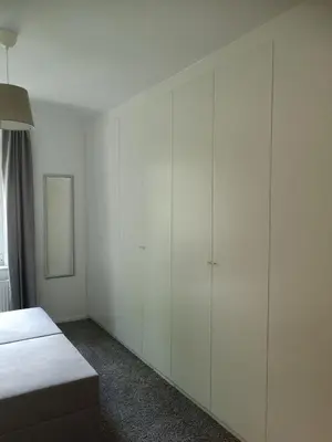Ein Bett oder Betten in einem Zimmer der Unterkunft Wohnung Chemnitz-Zentrum