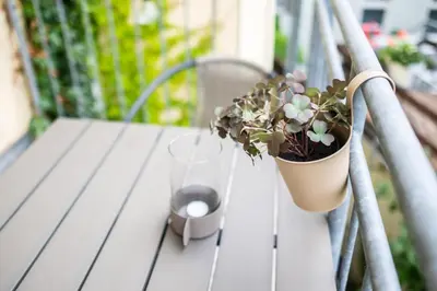 Ein Balkon oder eine Terrasse in der Unterkunft NEU 2 Personen, zentrumsnah