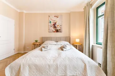 Ein Bett oder Betten in einem Zimmer der Unterkunft NEU 2 Personen, zentrumsnah
