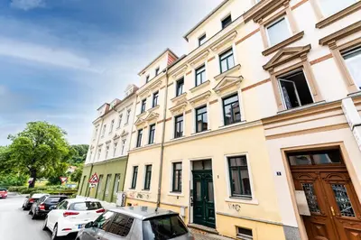 Das Gebäude in dem sich die Ferienwohnung befindet