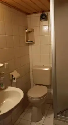Ein Badezimmer in der Unterkunft Gästezimmer Morgenstern