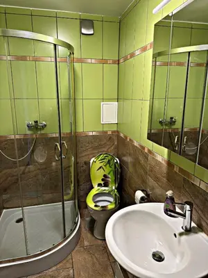 Ein Badezimmer in der Unterkunft Zentraler Moment