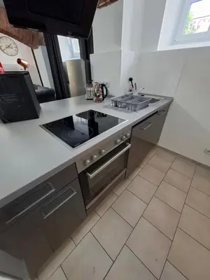Küche/Küchenzeile in der Unterkunft Holiday Flat Le jardin